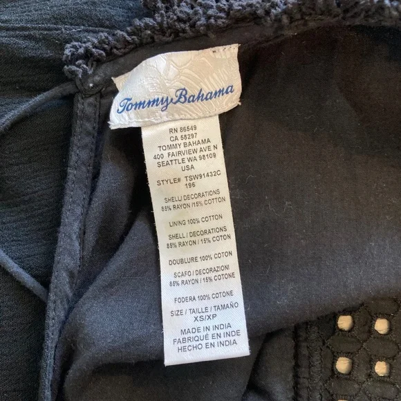 🖤 Tommy Bahama Black Sleeveless Dress - Picture 3 of 4